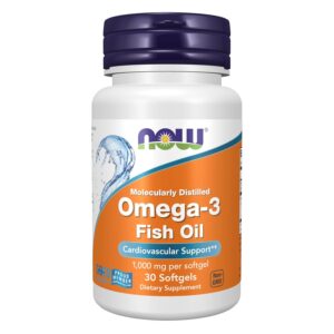 Now Foods Molecularly Distilled Omega-3 Fish Oil - 100 Softgels