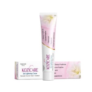 Kozicare Skin Lightening Cream with Kojic Acid, Arbutin, Glutathione, All Types Hyper Pigmented Skin, Remove Spots- 15g