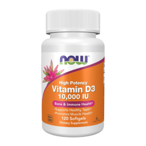 Now Highest Potency Vitamin D 3 10,000 IU 120 Softgel